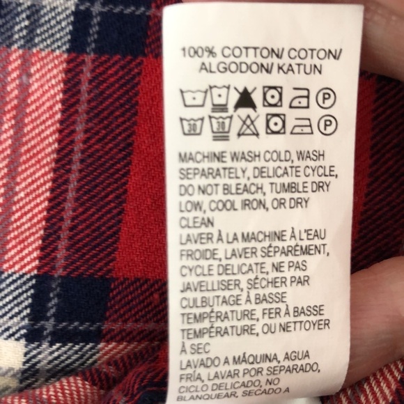 Lucky Brand Mens Red Plaid Flannel Button Up Outdoor Western Size XXL - Picture 10 of 11